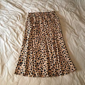 Gap Leopard Print Midi Skirt - NWT